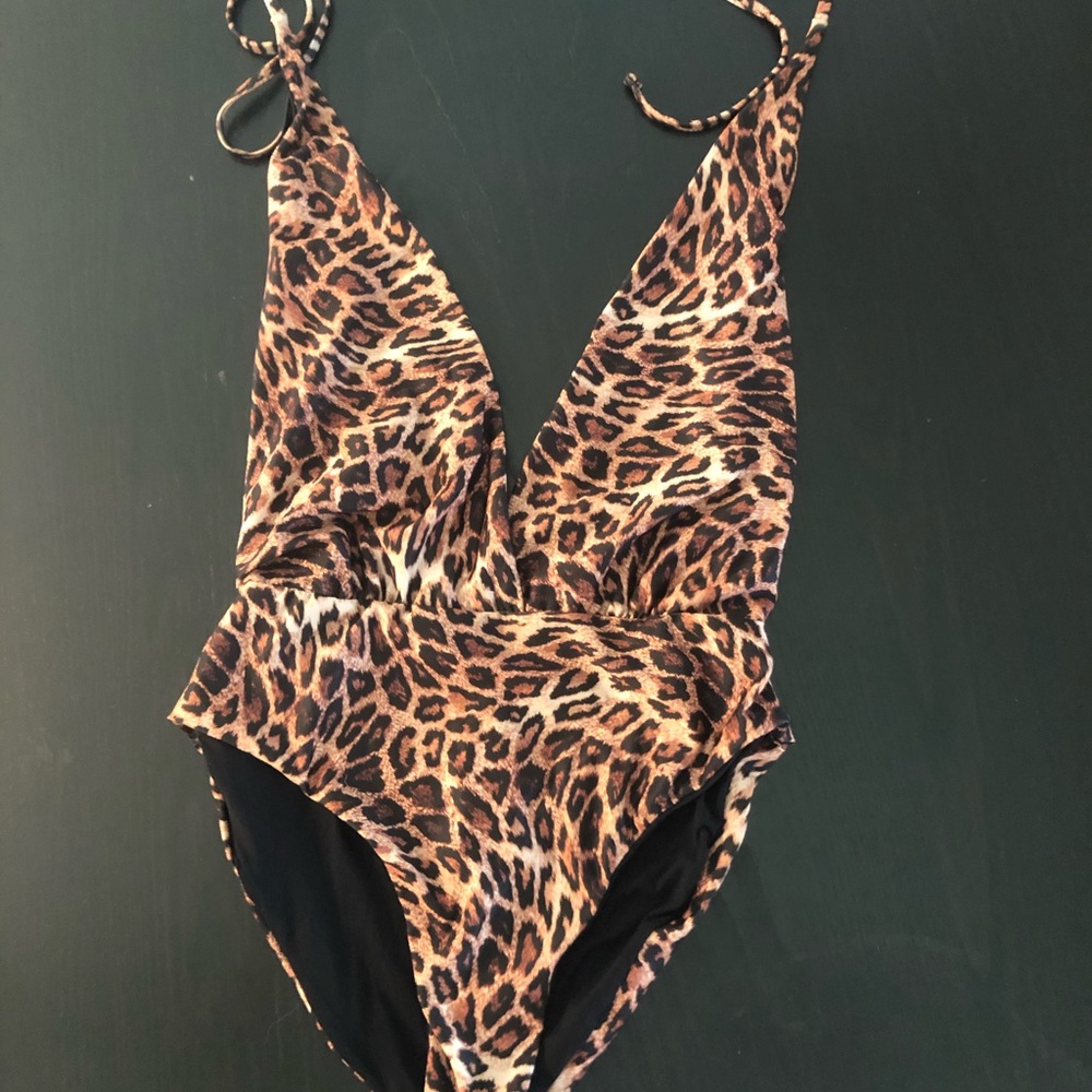Zara leopard swimsuit